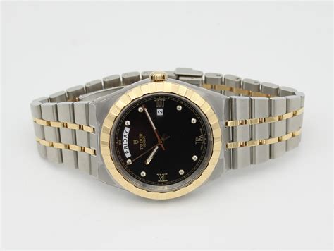 tudor watch with diamonds|tudor royal black dial.